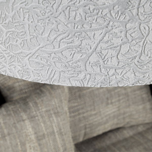 Suspension ronde blanche FLAGRANCIA, suspension ronde blanche Ø 500 mm - Salledebain Online