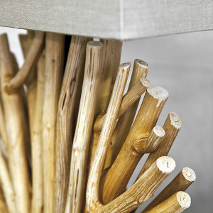 Lampe de table original bois flotté éventail | VENTAGLIO BG