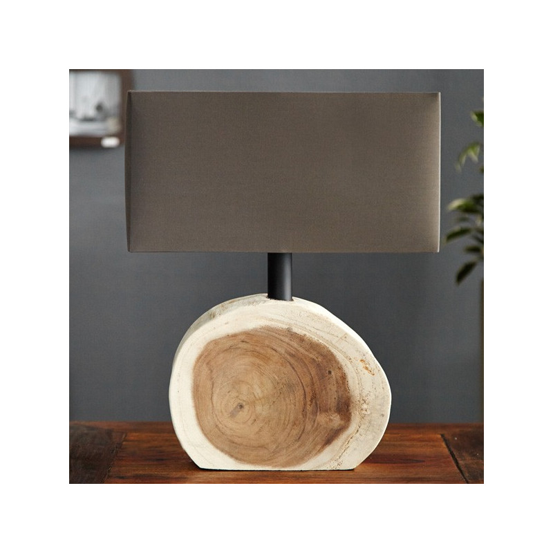 Lampe de table avec pied bûche, lampe bûche CIRCULAR - Salledebain Online