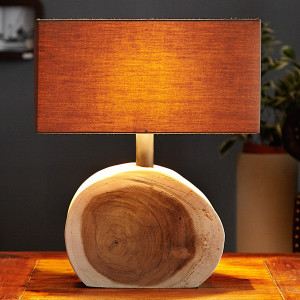 Lampe de table avec pied bûche, lampe bûche CIRCULAR - Salledebain Online