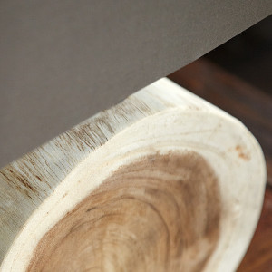 Lampe de table avec pied bûche, lampe bûche CIRCULAR - Salledebain Online