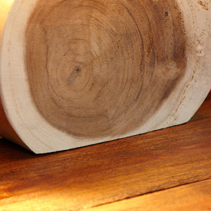 Lampe de table avec pied bûche, lampe bûche CIRCULAR - Salledebain Online