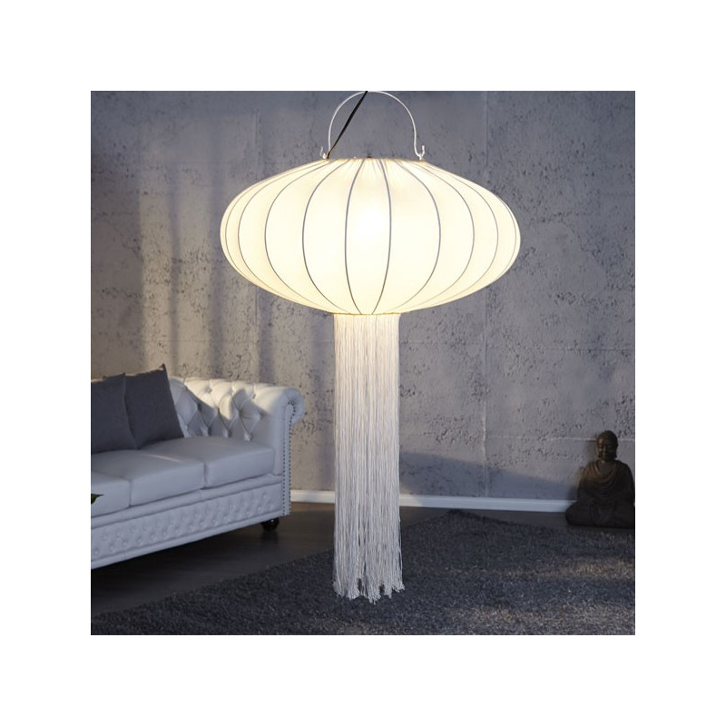 Suspension lanterne chinoise blanche, suspension chinoise CHINA - Salledebain Online