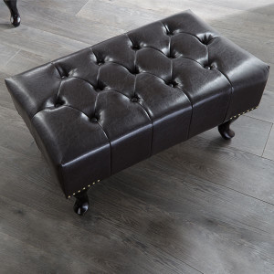 Repose-pieds CHESTERFIELD Dark Coffee