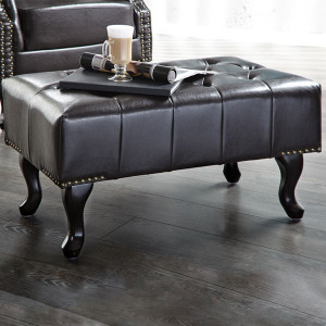 Repose-pieds CHESTERFIELD Dark Coffee