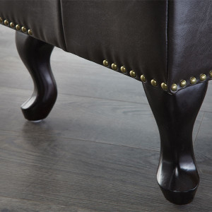 Repose-pieds CHESTERFIELD Dark Coffee