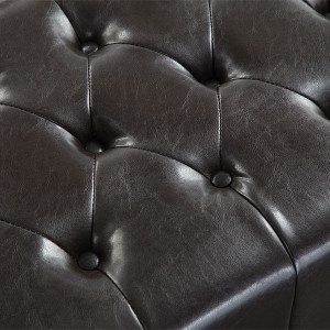 Repose-pieds CHESTERFIELD Dark Coffee