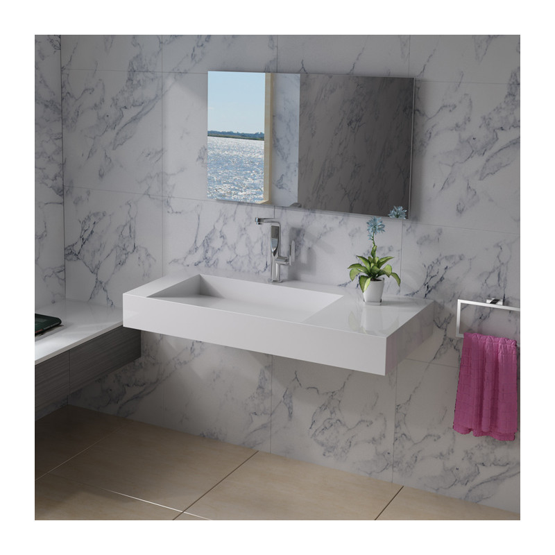 SDPW12-A : plan vasque en polystone SDPW12-A : plan vasque en polystone
