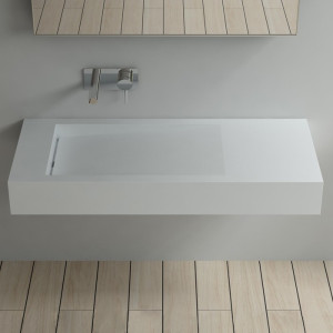 Plan vasque avec caniveau latéral SDPW12-B