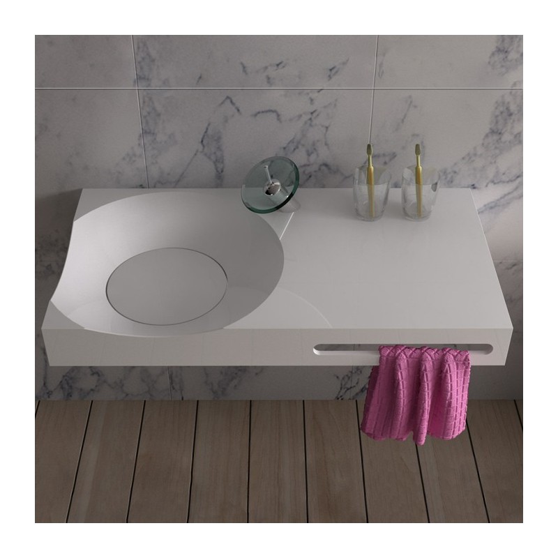 SDPW13-E : Plan vasque en polystone top tendance