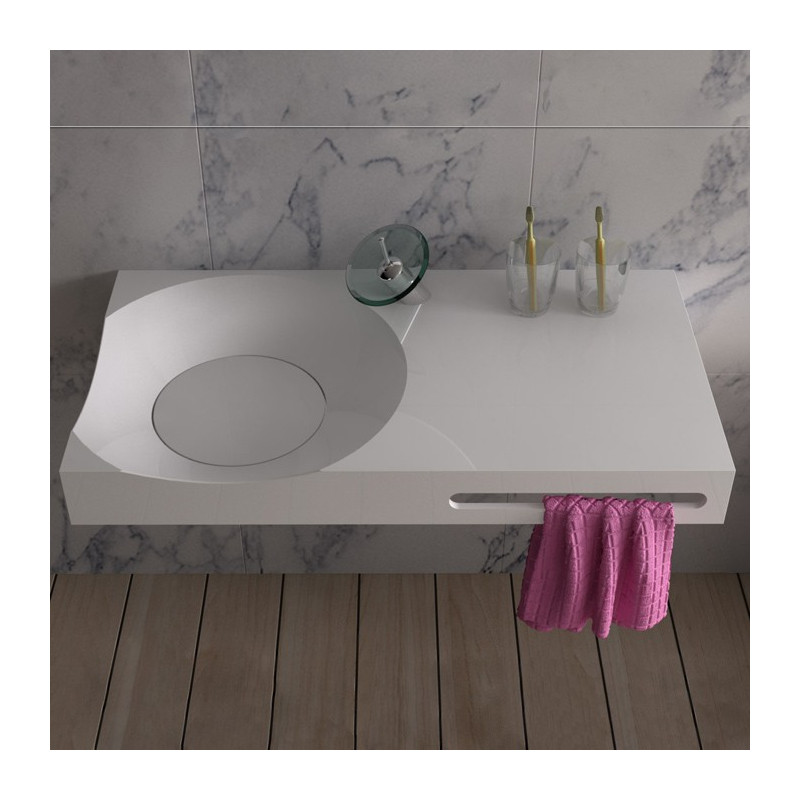 SDPW13-E : Plan vasque en polystone top tendance SDPW13-E : Plan vasque en polystone top tendance