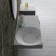 Plan vasque en solid surface avec vasque design SDPW13-E