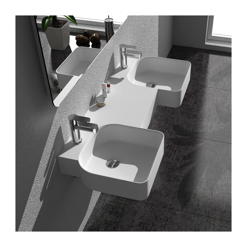 Double plan vasque suspendu SDWD38190 Double plan vasque suspendu SDWD38190