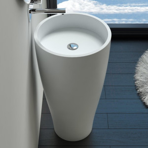 Vasque totem design en fonte minérale SDPW33