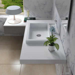 SDPW44 : Plan vasque suspendu en polystone