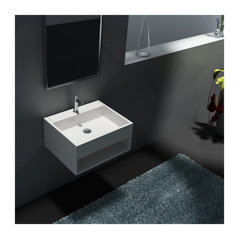 Grand lave-main avec espace de rangement SDWD38159