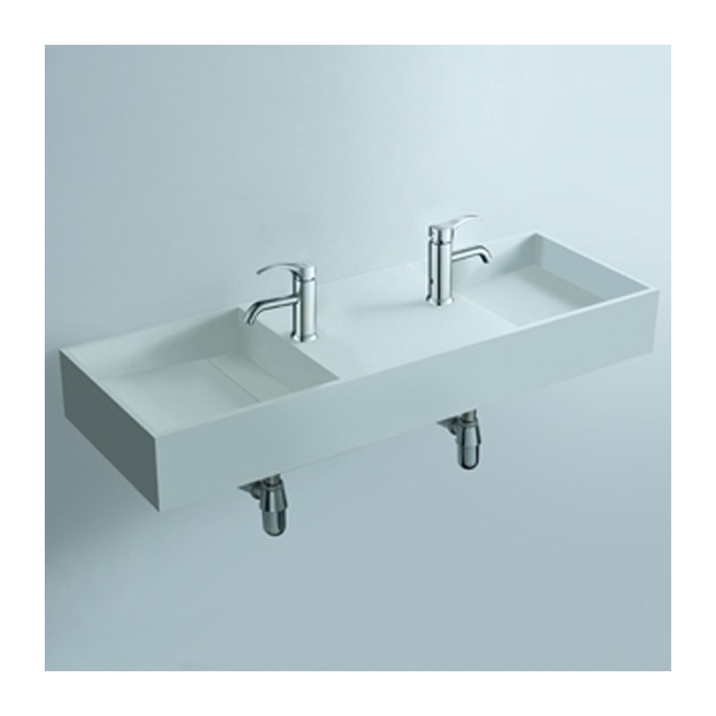 Plan double vasque compact face à face SDWD3830 Plan double vasque compact face à face SDWD3830