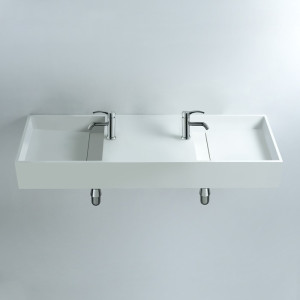 Plan double vasque compact face à face SDWD3830