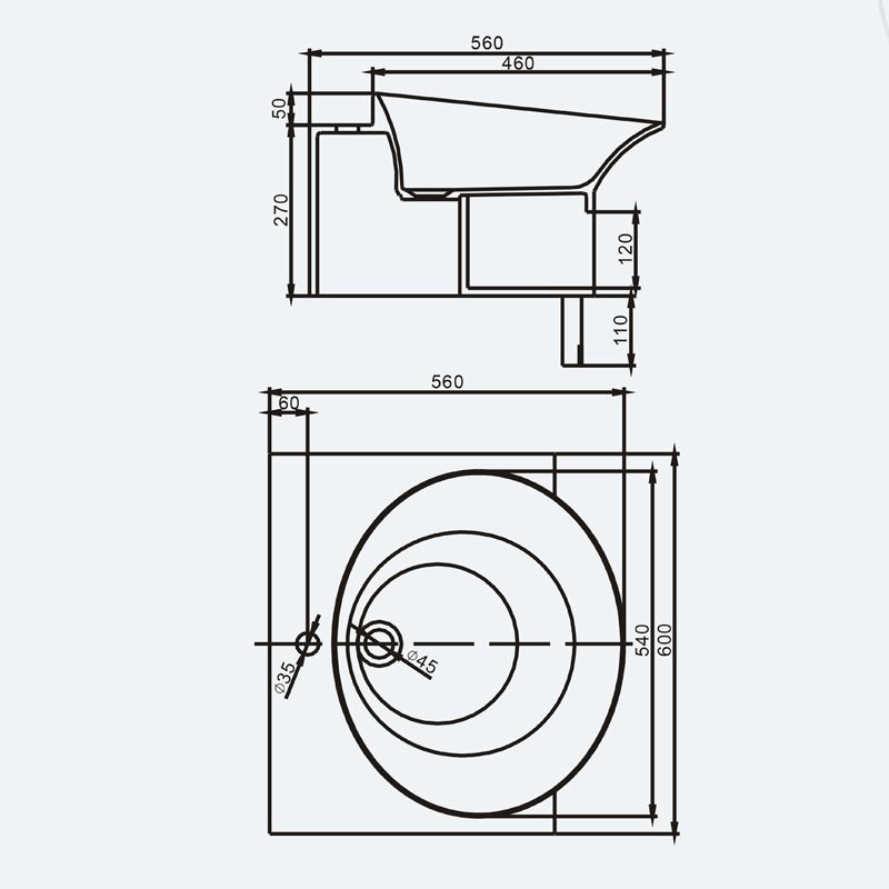 Banio solid surface lave-mains avec porte-serviettes blanc avec