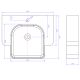 Plan vasque solid surface Réf : SDWD38185