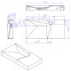 Plan vasque solid surface Réf : SDWD38427