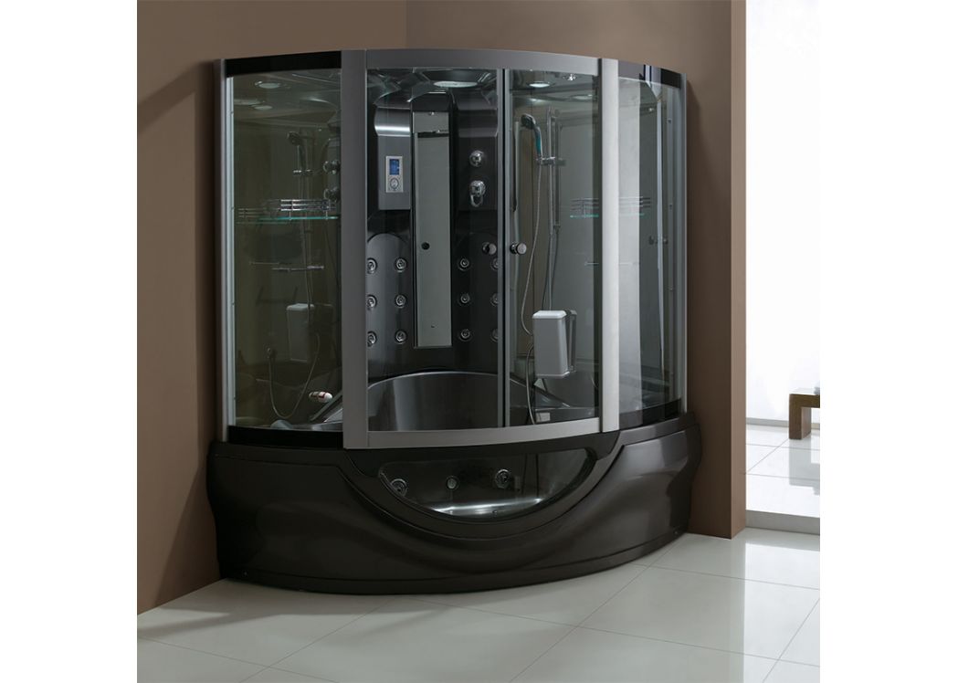 6469 grand combine douche bain 2 places black tahiti