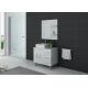 Meuble salle de bain simple vasque FLORENCE Blanc