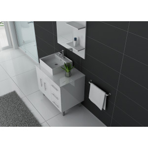 Meuble simple vasque FLORENCE Blanc