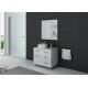 Meuble salle de bain simple vasque MILAN Blanc