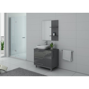 Meubles simple vasque TOSCANE Gris Taupe