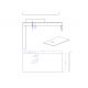 Plan des évacuations ensemble salle de bain DIS9250GT gris taupe