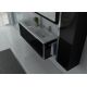 grand ensemble double vasque noir laqué et inox dis025-1500n