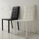 FANTASY Lot de 4 chaises blanches