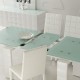 FANTASY Lot de 4 chaises blanches