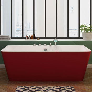 baignoire ilot Iseo red