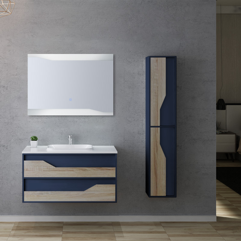 meuble salle de bain Urbino Scandinave Bleu saphir