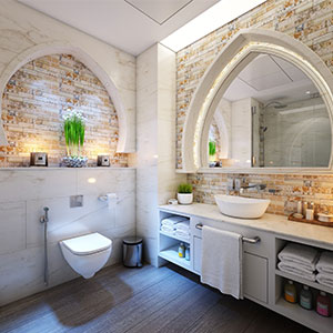 salle de bain mur décoration