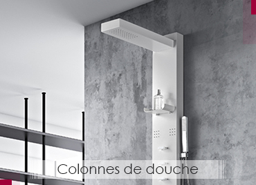 Colonne de douche avec et sans hydro massage