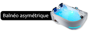 baignoire balnéo asymétrique