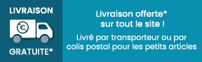 Livraison gratuite pour vos achats en France Métropolitaine hors Corse