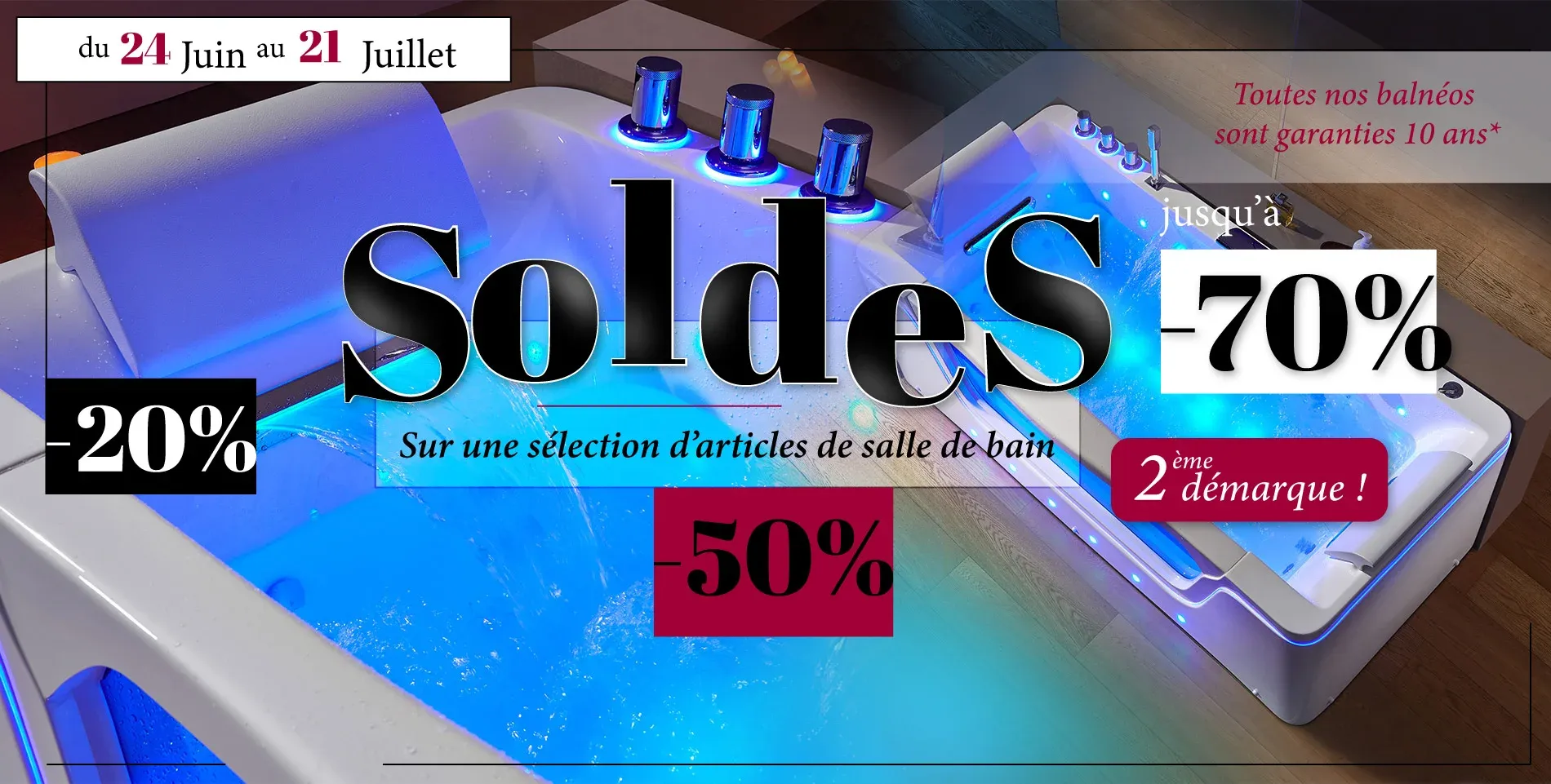 Soldes été 2026 sur salledebain-online