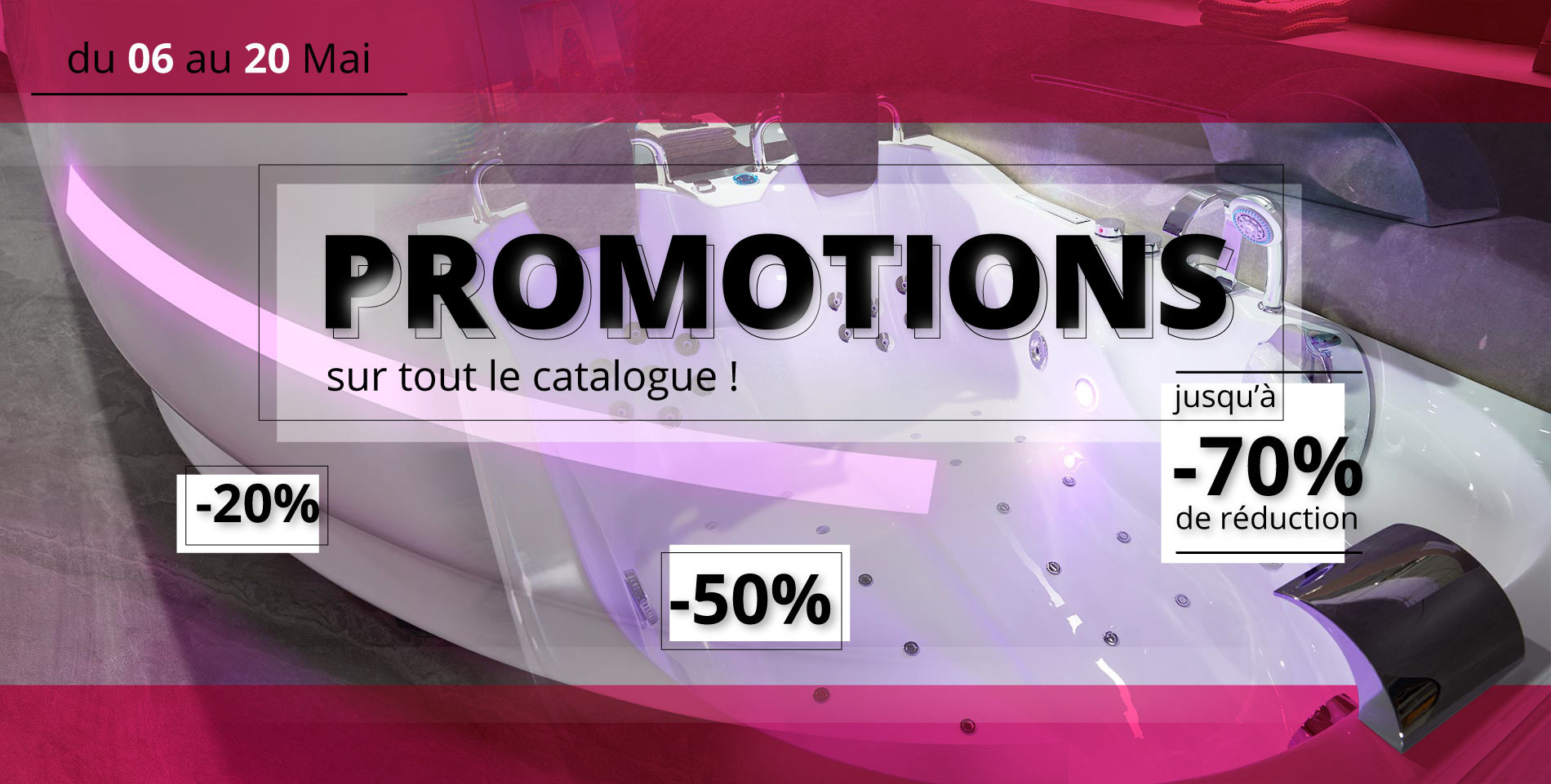 Promos début Mai 2026 sur salledebain-online