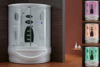 La douche avec chromothérapie