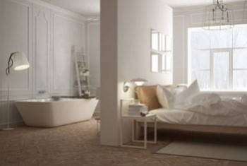 La salle de bain s'invite dans la chambre