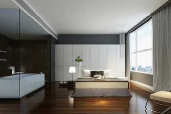 Moderne et design: la salle de bains ouverte sur chambre